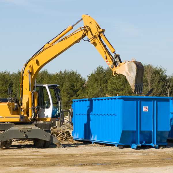 what are the rental fees for a residential dumpster in Valley Green